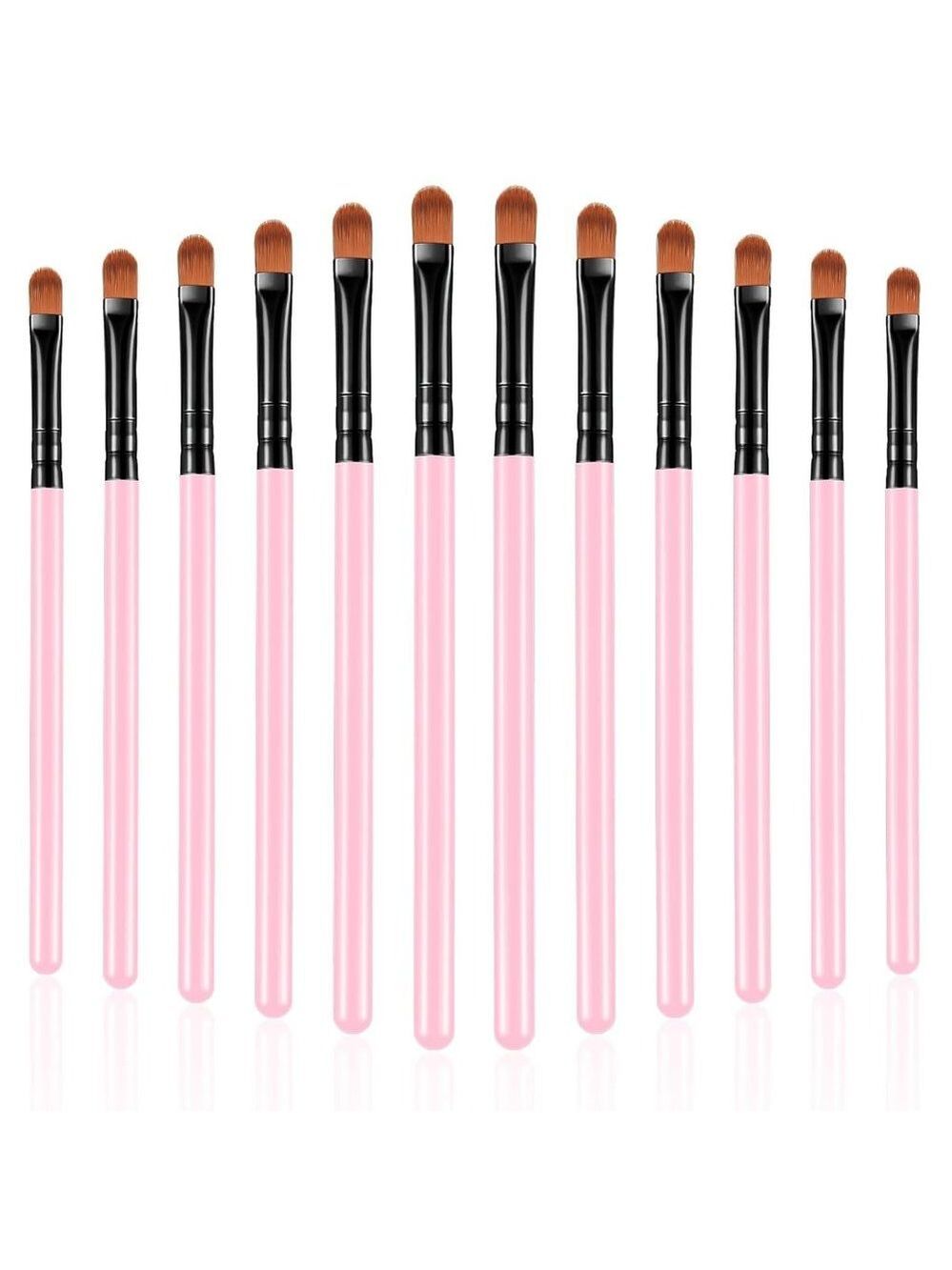 12‎ Pieces Small Concealer Brush Bulk Flat Lip Concealer Brush Under Eye